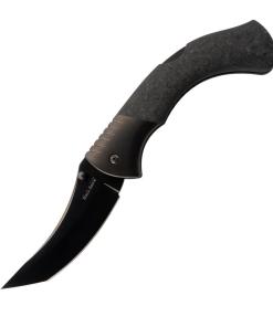 Cold Steel Black Sable XHP Folding Knife 4-1/5" Tanto Blade Black