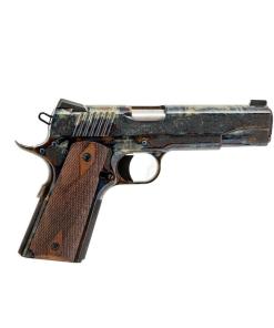 Standard Mfg 1911 Handgun 45 ACP 8rd Magazine 5" Barrel Case Colored with Factory #1 Engraving