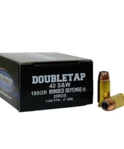 Double Tap Bonded Defense Handgun Ammunition .40 S&W 180gr JHP 1100 fps 20/ct