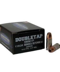 Double Tap Bonded Defense Handgun Ammunition 9mm(+P) 115gr JHP 1415 fps 20/ct