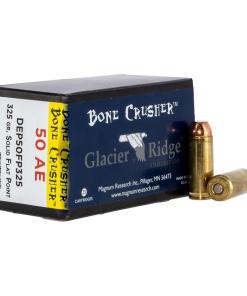Magnum Research Glacier Ridge Bonecrusher Handgun Ammunition .50AE 325gr Solid Flat Point 25/ct