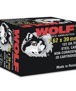 Wolf WPA Polyformance Rifle Ammunition 7.62x39mm 123 gr FMJ 2396 fps - 20/ct