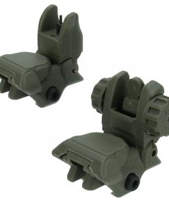 TacFire AR-15 45 Same Plane/Low Profile Pop Up Sights OD Green