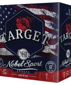 Nobel NSI Target Nobel Speed Shotshell 12ga 2-3/4" 1oz 1300 fps #8 250/ct Case (10-25/ct Boxes)