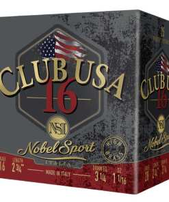 Nobel Sport Club USA 16 Shotshells 16 ga 2-3/4" 1-1/16 oz 1330 fps #7.5 25/ct