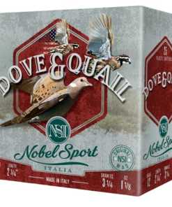Nobel Sport Dove & Quail Shotshells 12 ga 2-3/4" 1-1/8 oz 1255 fps #8 25/ct