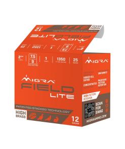 Migra Field Lite Stacked Shotshells 12ga 2-3/4" 1oz 1300 fps #7.5 & #9 25/ct