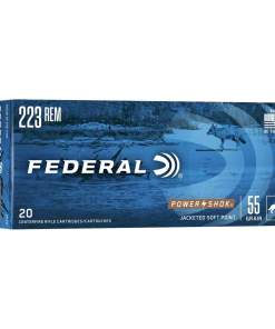 Federal Power-Shok Rifle Ammunition .223 Rem 55 gr SP 3240 fps 20/ct