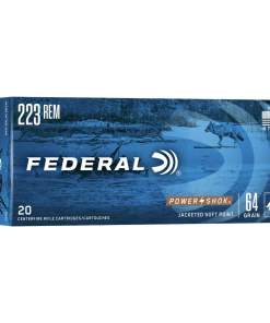Federal Power-Shok Rifle Ammunition .223 Rem 64 gr SP 3050 fps - 20/box