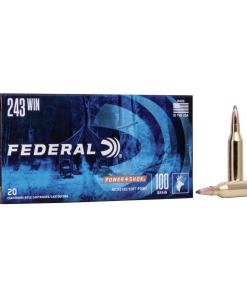 Federal Power-Shok Rifle Ammunition .243 Win 100 gr SP 2960 fps 20/ct