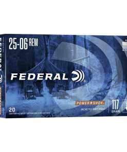 Federal Power-Shok Rifle Ammunition .25-06 Rem 117 gr SP 3030 fps - 20/ct