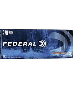 Federal Power-Shok Rifle Ammunition .270 WSM 130 gr SP 3250 fps - 20/ct