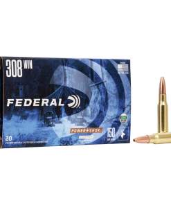 Federal Copper Power-Shok Rifle Ammunition .308 Win 150 gr CHP 2820 fps 20/ct