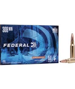 Federal Power-Shok Rifle Ammunition .308 Win 150 gr SP 2820 fps 20/ct