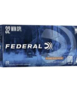 Federal Power-Shok Rifle Ammunition .32 Win Special 170 gr FNSP 2250 fps - 20/ct