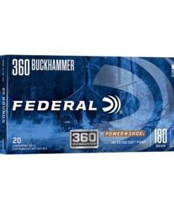 Federal Power-Shok Rifle Ammunition .360 Buckhammer 180gr JSP 2374 fps 20/ct