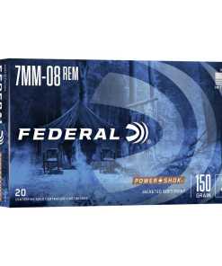 Federal Power-Shok Rifle Ammunition 7mm-08 Rem 150 gr SP 2650 fps - 20/ct