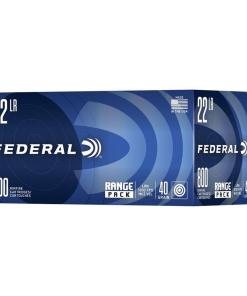 Federal Range Pack Rimfire Ammunition .22LR 40gr LRN 1200 fps 3200/ct Case (4-800/ct Boxes)