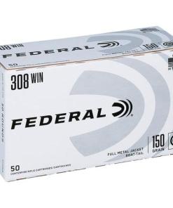 Federal American Eagle Rifle Ammunition .308 Win 150gr FMJ 2820 fps 50/ct