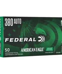 Federal American Eagle IRT Lead Free Handgun Ammunition .380 Auto 70gr 1110 fps 50/ct