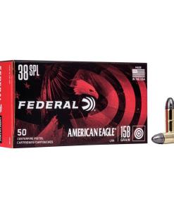 American Eagle Handgun Ammunition .38 Spl 158 gr LRN 770 fps 50/box