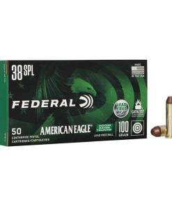 Federal American Eagle IRT Lead Free Handgun Ammunition .38 Spl 100gr FMJ 960 fps 50/ct