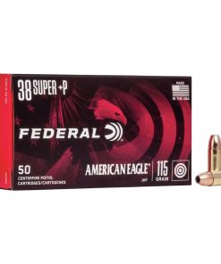 American Eagle Handgun Ammunition .38 Super (+P) 115 gr JHP 1130 fps 50/box