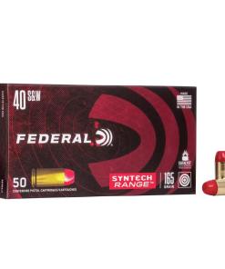 Federal American Eagle Syntech Handgun Ammunition .40 S&W 165 gr TSJ 1060 fps 50/ct