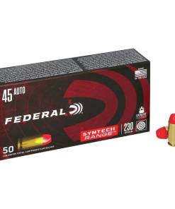 Federal American Eagle Syntech Handgun Ammunition .45 ACP 230 gr TSJ 830 fps 50/ct