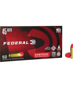 Federal American Eagle Syntech Handgun Ammunition .45 ACP 220 gr TSJ 795 fps 50/ct