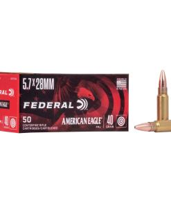 American Eagle Handgun Ammunition 5.7x28mm 40 gr FMJ 1655 fps 50/ct