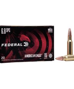 Federal American Eagle Rifle Ammunition 6.8mm SPC 115 gr FMJ 2675 fps 20/Box