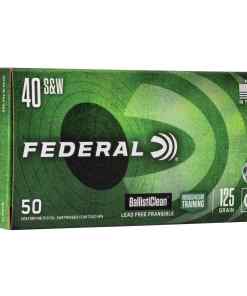 Federal Ballisticlean Frangible Handgun Ammunition .40 S&W 125gr RHT 1300 fps 50/ct