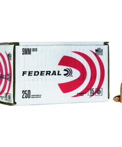 Federal Champion Training Handgun Ammunition 9mm Luger 115 gr FMJ 1125fps 250/ct Bulk