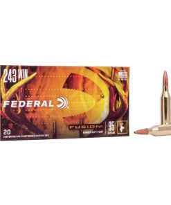 Federal Fusion Rifle Ammunition .243 Win 95 gr BTSP 2980 fps - 20/ct