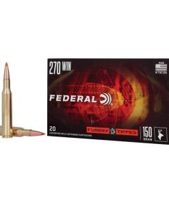 Federal Fusion Tipped Rifle Ammunition 270 Win 150gr PT 2850 fps 20/ct