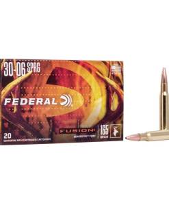 Federal Fusion Rifle Ammunition .30-06 Sprg 165 gr BTSP 2790 fps - 20/ct