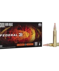 Federal Fusion Tipped Rifle Ammunition 300 Win Mag 180gr PT 2950 fps 20/ct