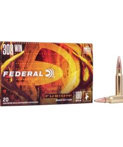 Federal Fusion Rifle Ammunition .308 Win 180 gr BTSP 2600 fps - 20/ct