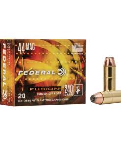 Federal Fusion Handgun Ammunition .44 Mag 240 gr FFSN 1290 fps 20/box