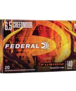 Federal Fusion Rifle Ammunition 6.5 Creedmoor 140 gr. BTSP Fusion 20/ct