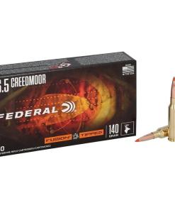 Federal Fusion Tipped Rifle Ammunition 6.5 Creedmoor 140gr PT 2700 fps 20/ct