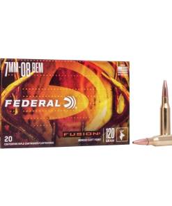 Federal Fusion Rifle Ammunition 7mm-08 Rem 120 gr BTSP 3000 fps - 20/ct