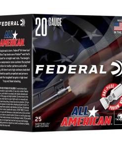 Federal All American Shotshells 20ga 2-3/4" 7/8oz 1200 fps #8 25/ct