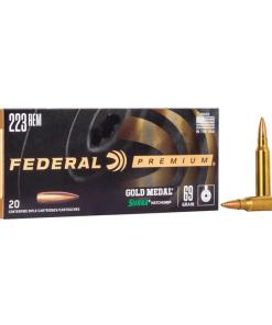 Federal Premium Gold Medal Sierra MatchKing Rifle Ammunition .223 Rem 69 gr BTHP 2950 fps - 20/ct