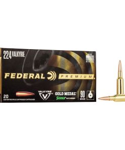 Federal Premium Gold Medal Sierra Matchking  Ammunition .224 Valkyrie 90 gr 2700 fps BTHP 20/ct