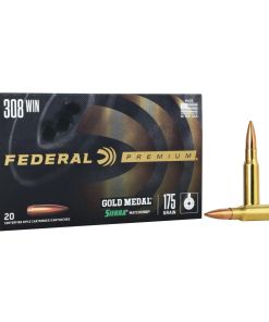 Federal Premium Gold Medal Sierra MatchKing Rifle Ammunition .308 Win 175 gr BTHP 2600 fps - 20/ct