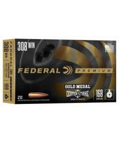 Federal Gold Medal CenterStrike Rifle Ammunition .308 Win 168gr OTM 2650 fps 20/ct