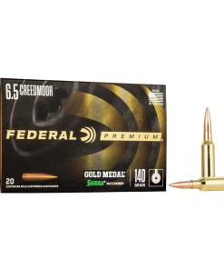 Federal Gold Medal Rifle Ammunition 6.5 Creedmoor 140 gr SMK 2675 fps 20/ct
