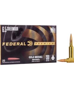 Federal Gold Medal Berger Hybrid Rifle Ammunition 6.5 Creedmoor 130 gr 2875 fps 20/ct
